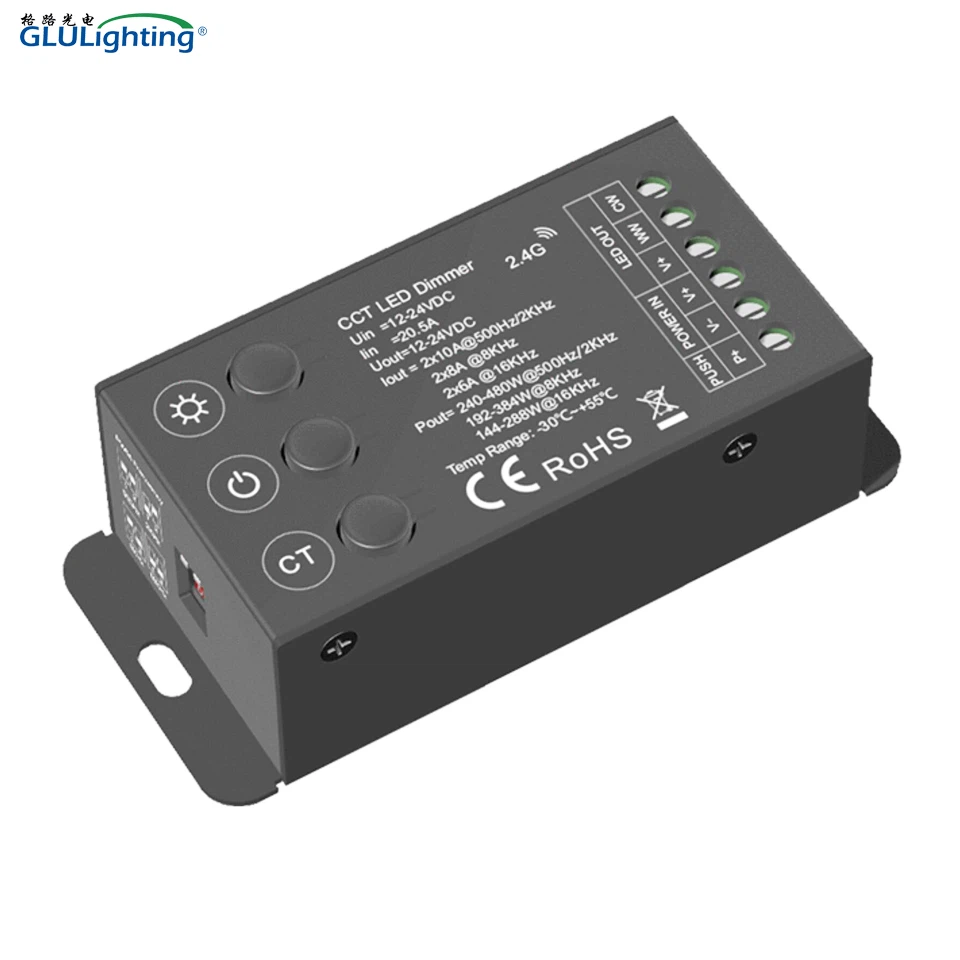 3 dugmeta 2 kanala visokofrekventni CCT RF regulator zatamnjivanja