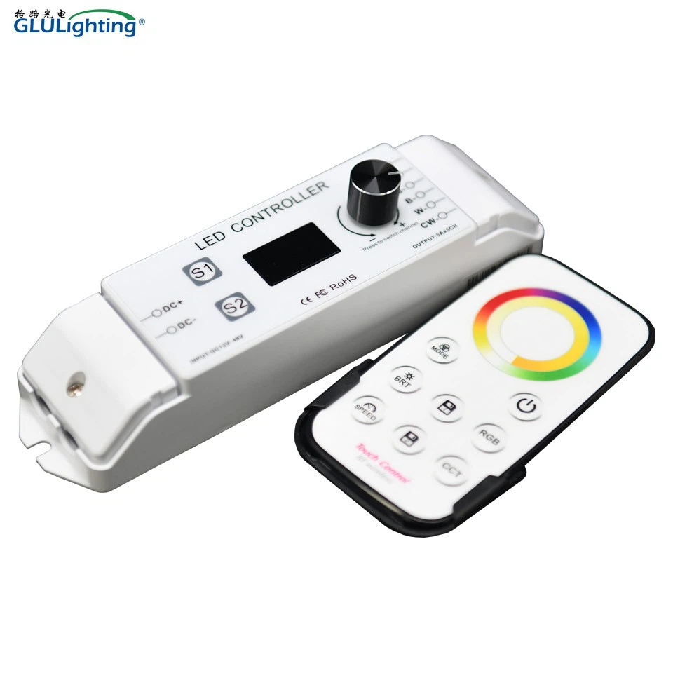 4KHz 5 Channels Knob Rotary RGBCCT LED RF Controller