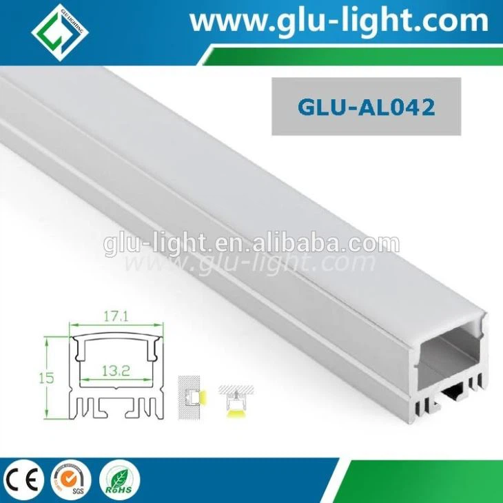  Aluminum LED Profile With 60 Degrees Lens Cover
