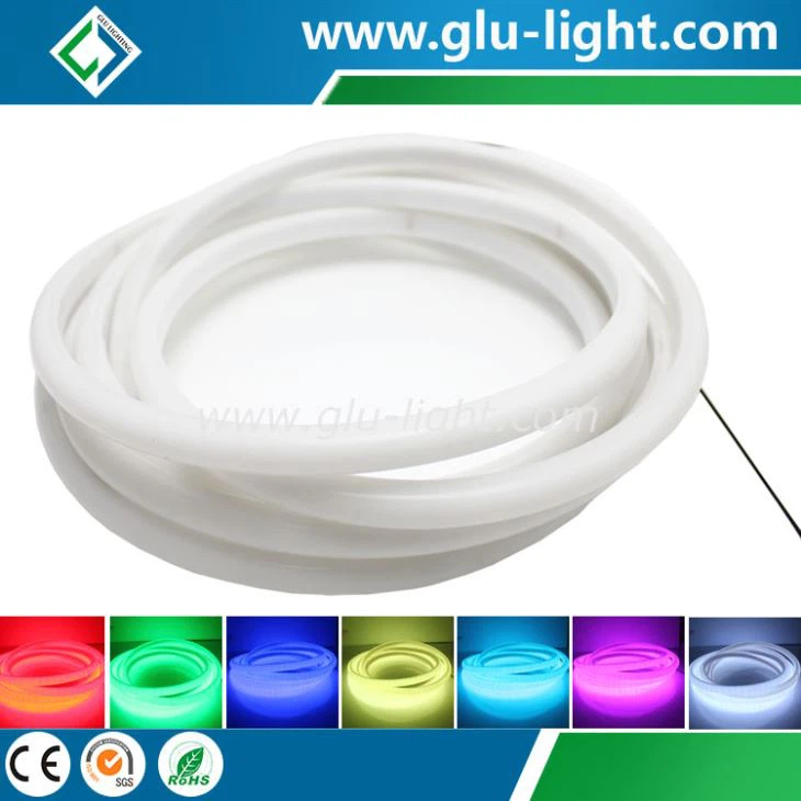 Visoka svjetlina bez tačaka IP67 silikon otporan na UV 12V/24v RGB neonsko svjetlo 120 leds/m