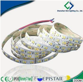 China Supplier DC24V 5630 Bi-color Flex led ribbon with 120 leds/m 